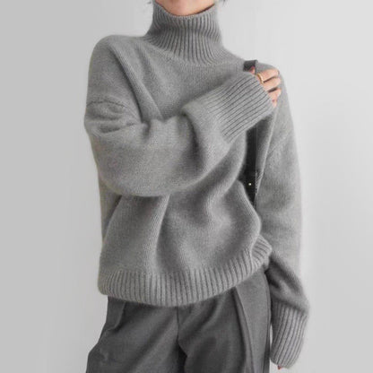 Soft Knit Turtleneck Sweater for Women