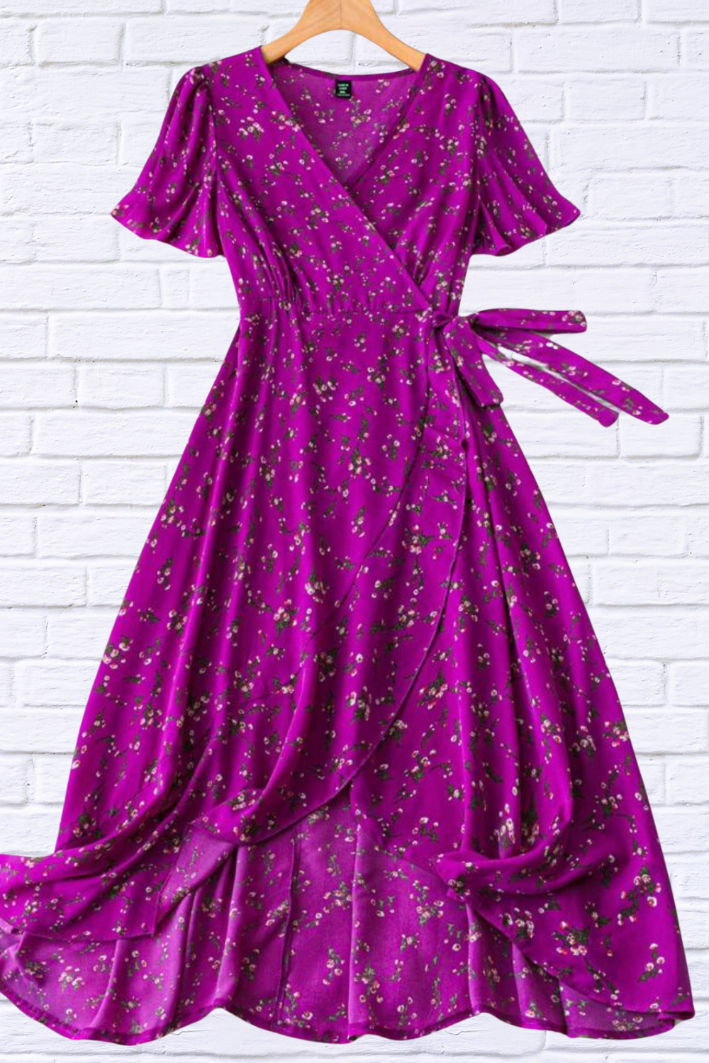 Magenta Mania Wrap Dress