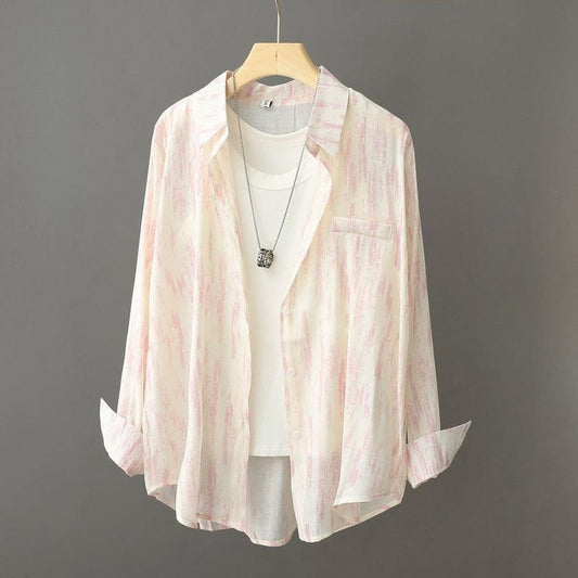 Valentina Rossi Brushstroke Print Button-Up Shirt