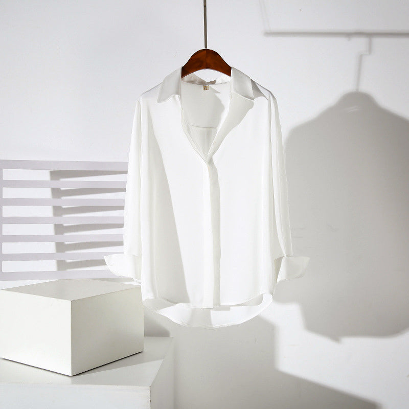 Valentina Rossi Elegant Draped Button Blouse