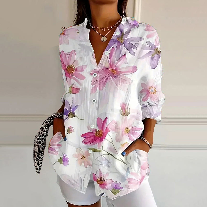 Valentina Rossi Floral Splash Blouse