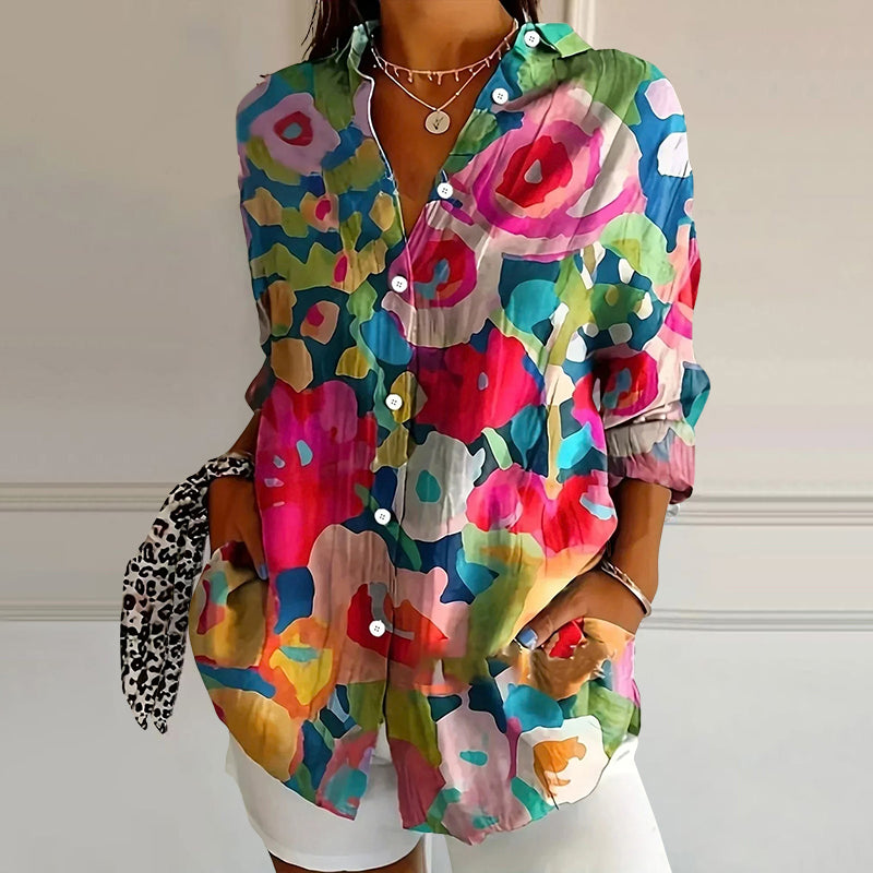 Valentina Rossi Floral Splash Blouse