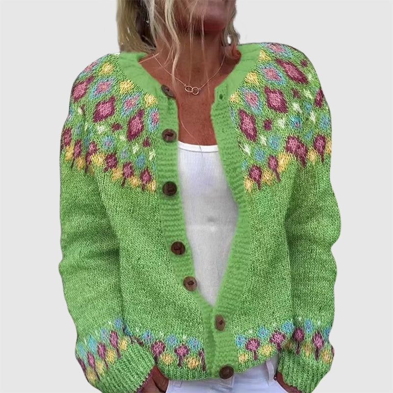 Valentina Rossi Nordic Warm Knit Cardigan