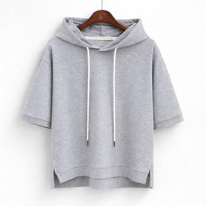 Valentina Rossi Short Sleeve Hooded Pullover