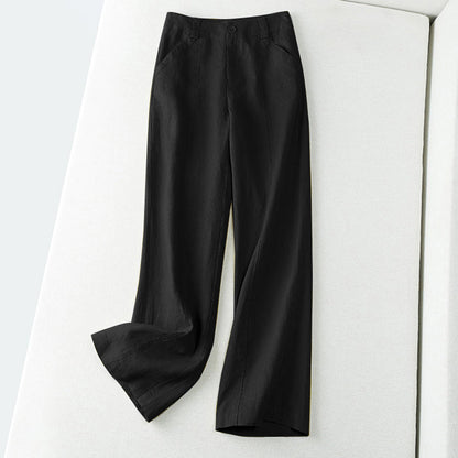 Valentina Rossi Wide-Leg Linen Pants