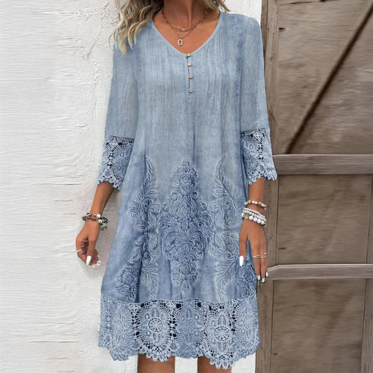 Robe en dentelle Antigone de Valentina Rossi