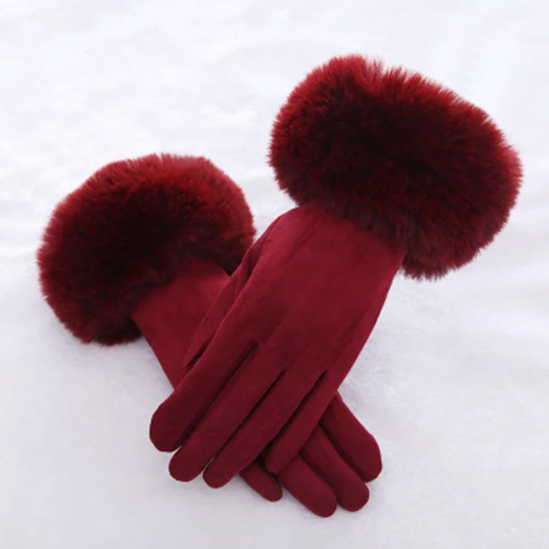 VeluLuxe Faux Fur Winter Gloves