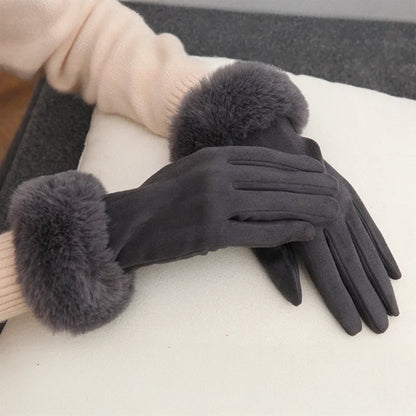 VeluLuxe Faux Fur Winter Gloves