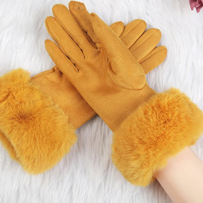 VeluLuxe Faux Fur Winter Gloves