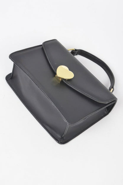 Heart Metal Top Handle Clutch