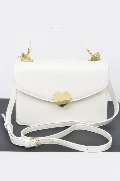 Heart Metal Top Handle Clutch
