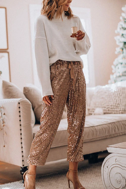 Rosiedress Stylish Festive Party Sequin Pants