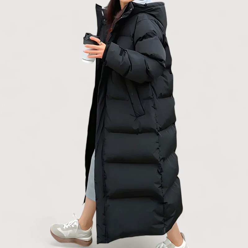 Women’s Extra-Long Hooded Puffer Coat