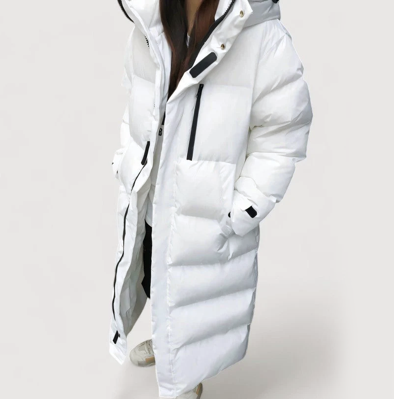 Women’s Extra-Long Hooded Puffer Coat