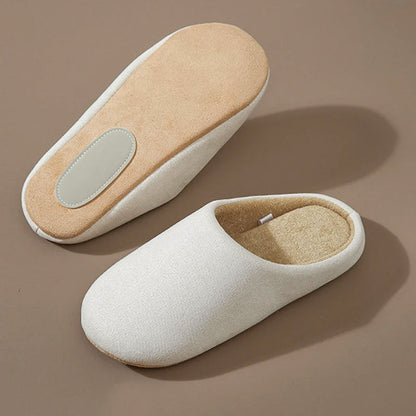 Women’s Faux Suede Indoor Slippers with Plush Lining