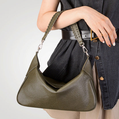 Women’s Genuine Leather Short-Handle Shoulder Bag
