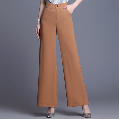 Women’s High-Waist Pants with Wide Leg Cut