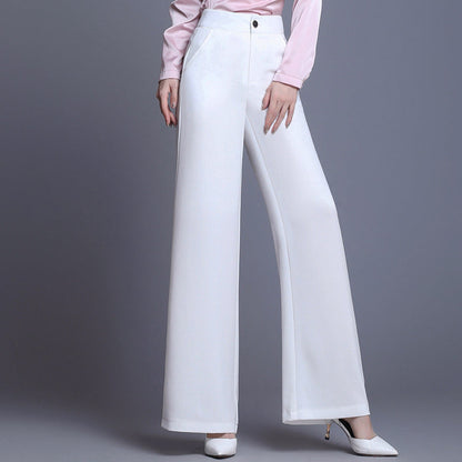 Women’s High-Waist Pants with Wide Leg Cut