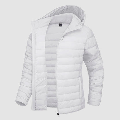 Women’s Hooded Puffer Jacket with Zip Pockets