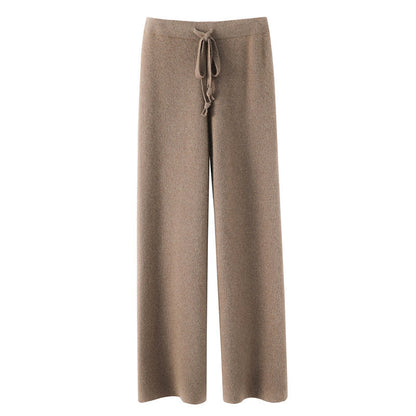 Women’s Knit Pants with Relaxed Wide Leg Fit