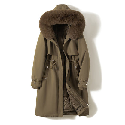 Women’s Long Parka with Removable Inner Liner
