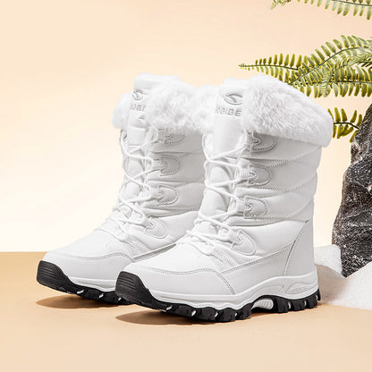 Women’s Outdoor Winter Boots with Fur Lining and Grip Sole