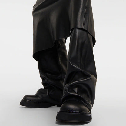 Women’s Slouch Boots with Wide Shaft and Flat Sole