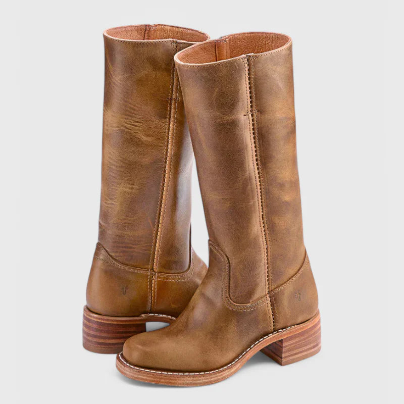 Women’s Tall Western-Style Boots with Square Toe