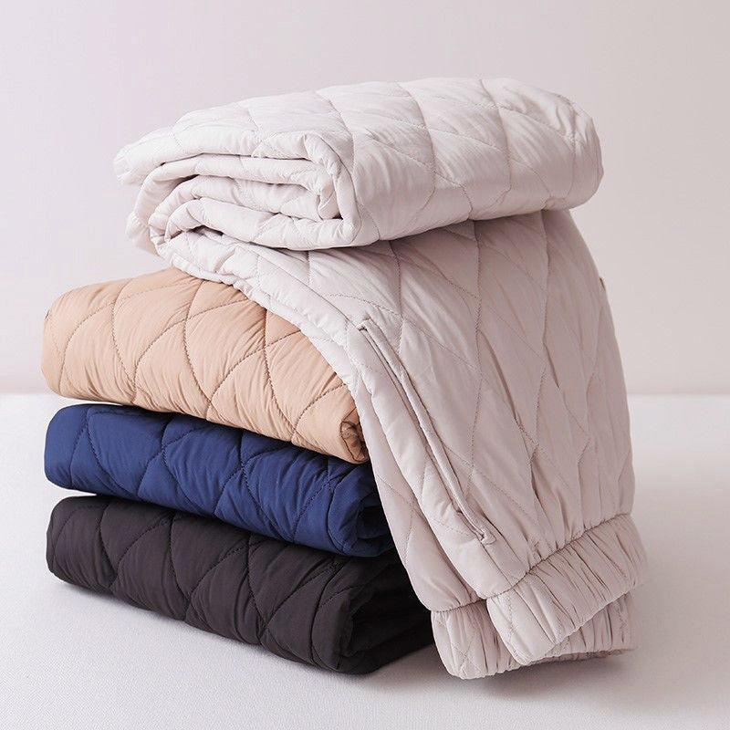 Women’s Thick Quilted Pants with Tapered Hem