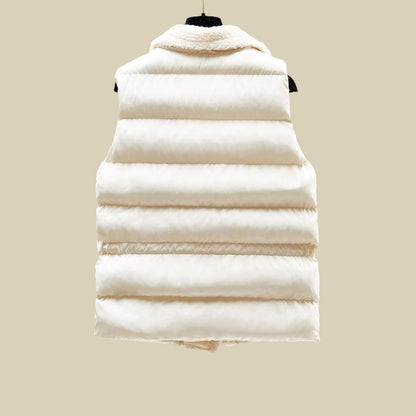 Women’s Three-Piece Knit Pants Sweater and Puffer Vest Set