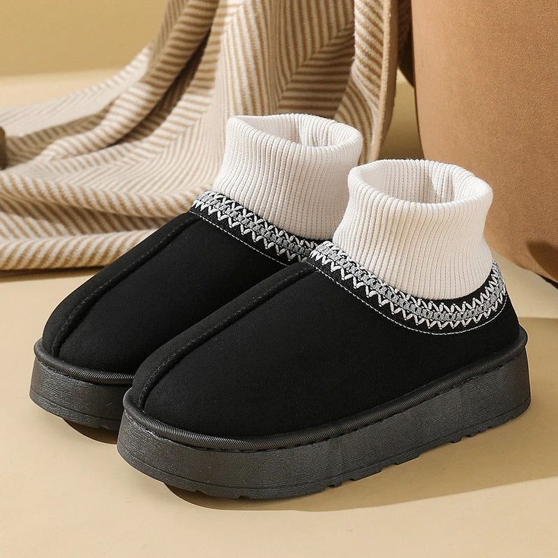 Women’s Plush Indoor Ankle Slipper Boots