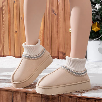 Women’s Plush Indoor Ankle Slipper Boots