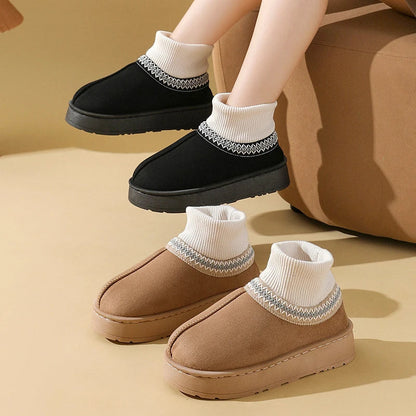 Women’s Plush Indoor Ankle Slipper Boots
