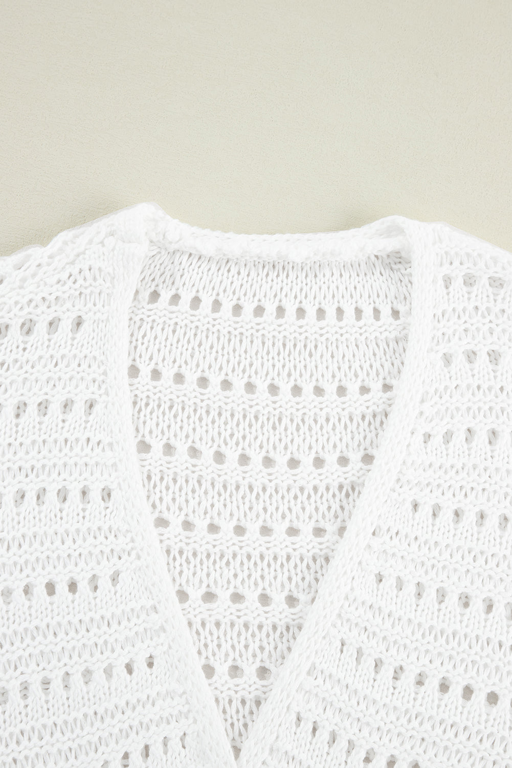 Blue Zone Planet | Openwork Open Front Long Sleeve Cardigan