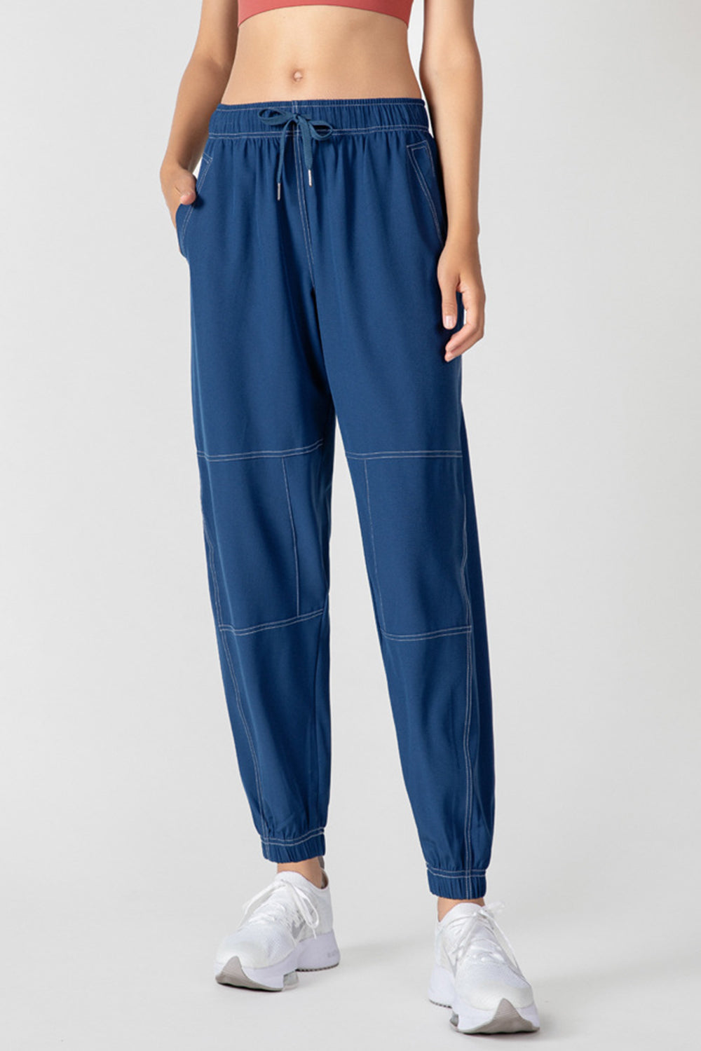 Blue Zone Planet | Basic Bae Drawstring Joggers With Pockets