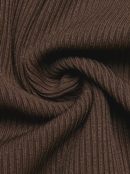 Metal Buckle Detail Surplice T-Shirt