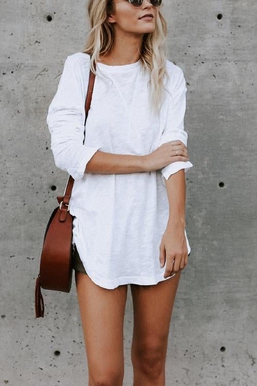 Rosiedress Long Sleeve Plain T-shirt