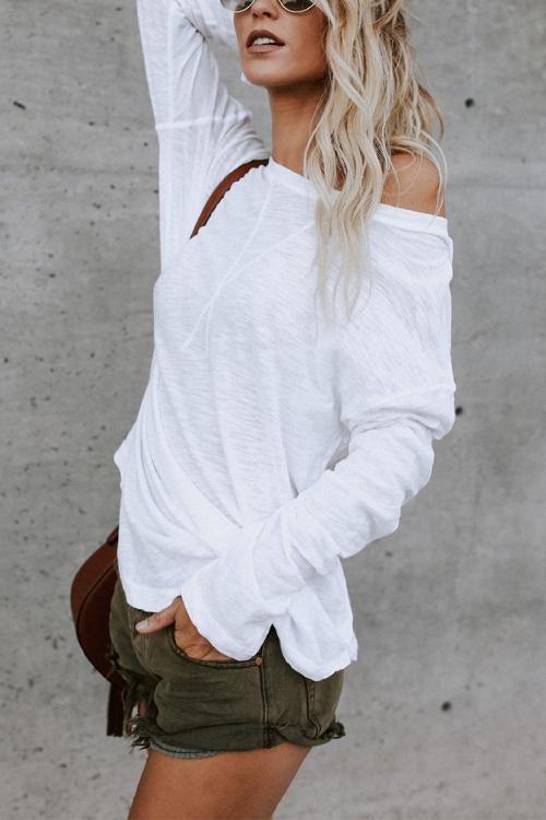 Rosiedress Long Sleeve Plain T-shirt