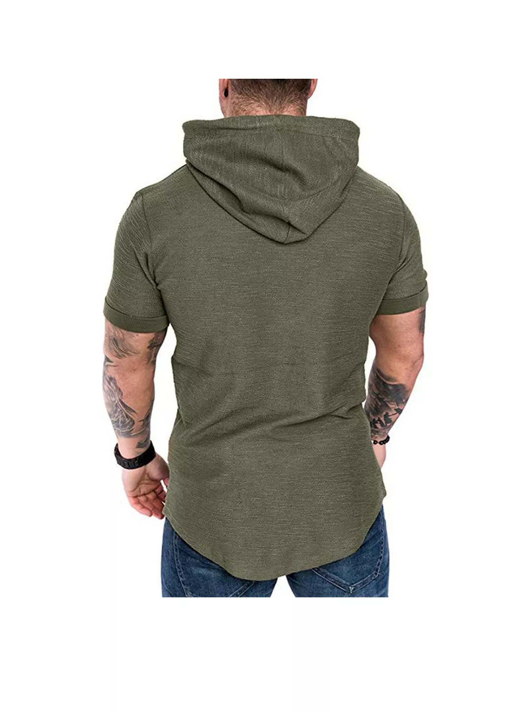 Strukturierte, einfarbige, hochwertige Pullover-Hoodies für Herren