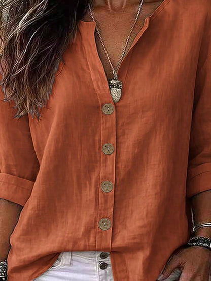 Button Up Long Sleeve Shirt | Timeless Women's Blouse