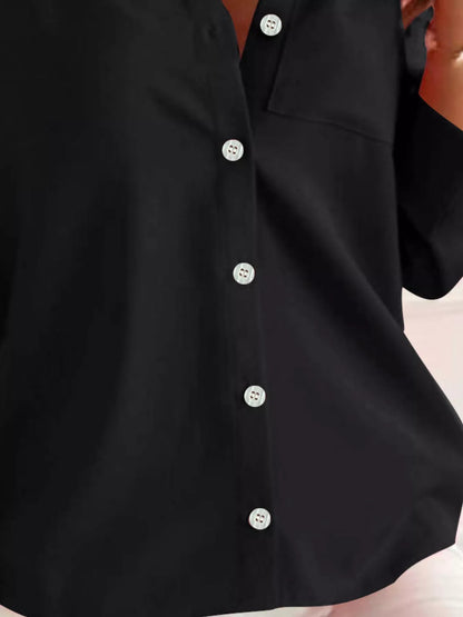 Button-Down Roll-Up Sleeve Shirt