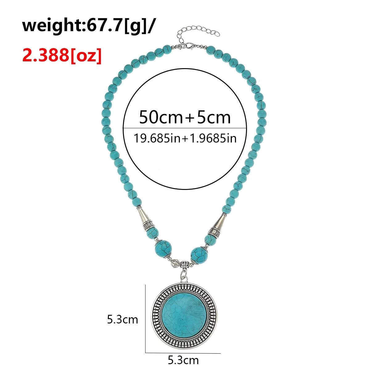 Bohemian Style Statement Pendant Necklace