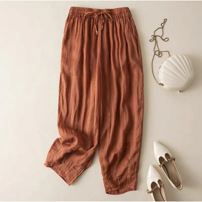 Artistic Retro Loose Cotton Linen Casual Pants