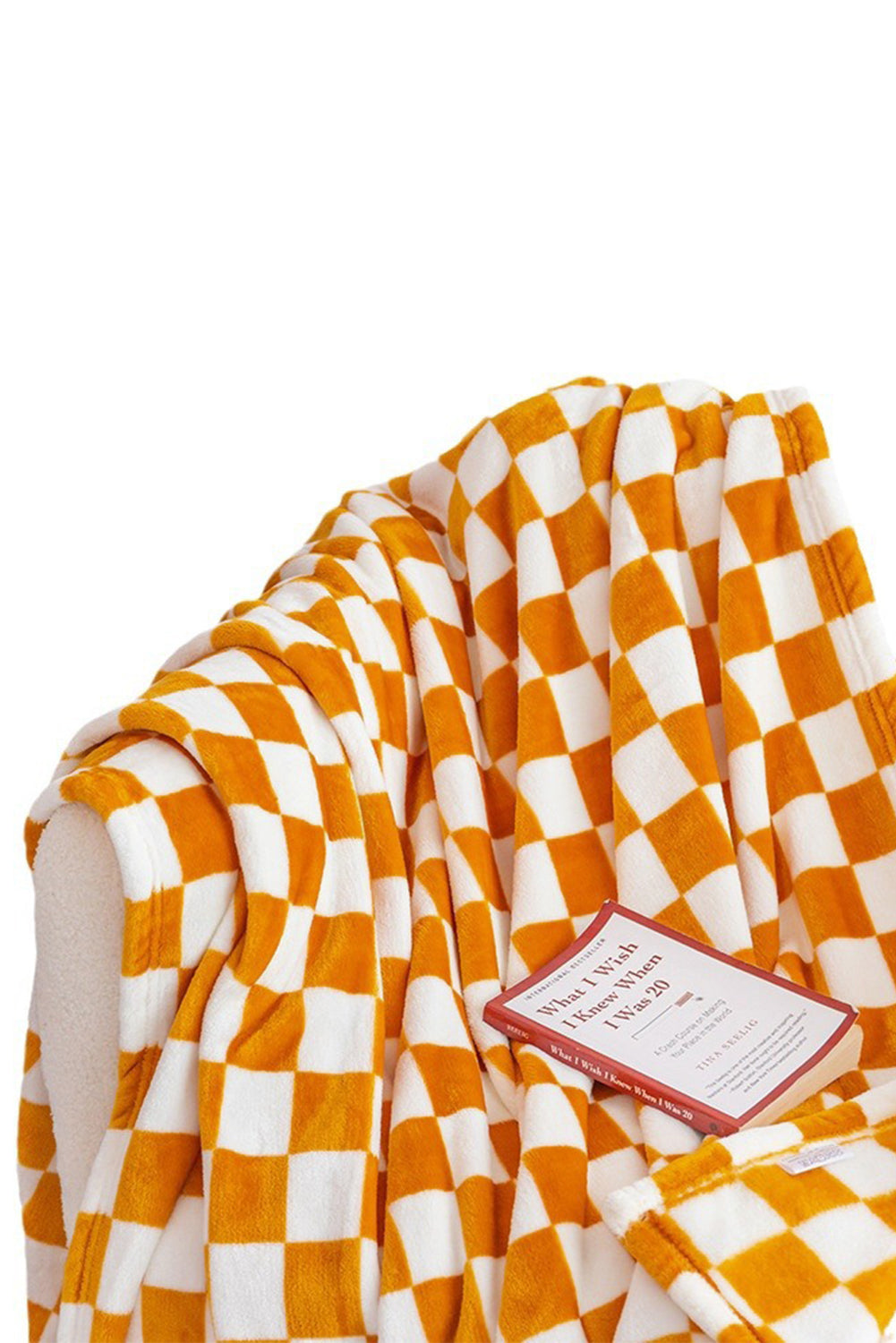 Blue Zone Planet | Black Checkerboard Printed Soft Throw Blanket