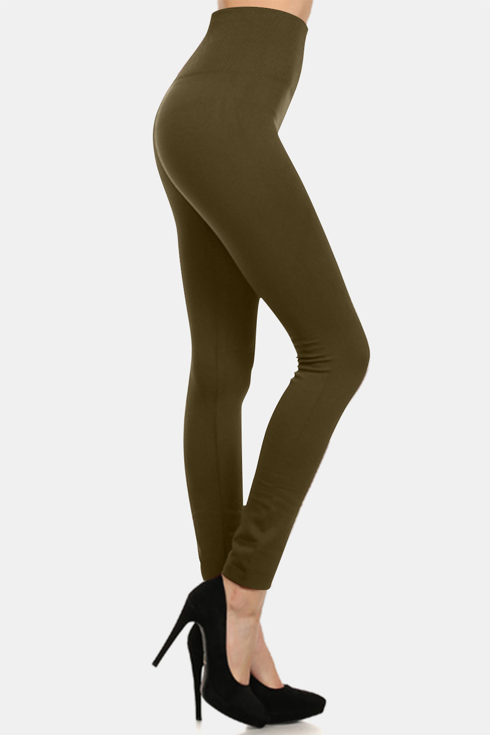 Blue Zone Planet | Yelete Seamless High Waist Fleece Leggings
