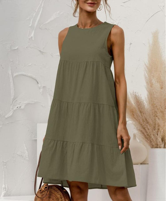 Women's Casual Solid Color Dress