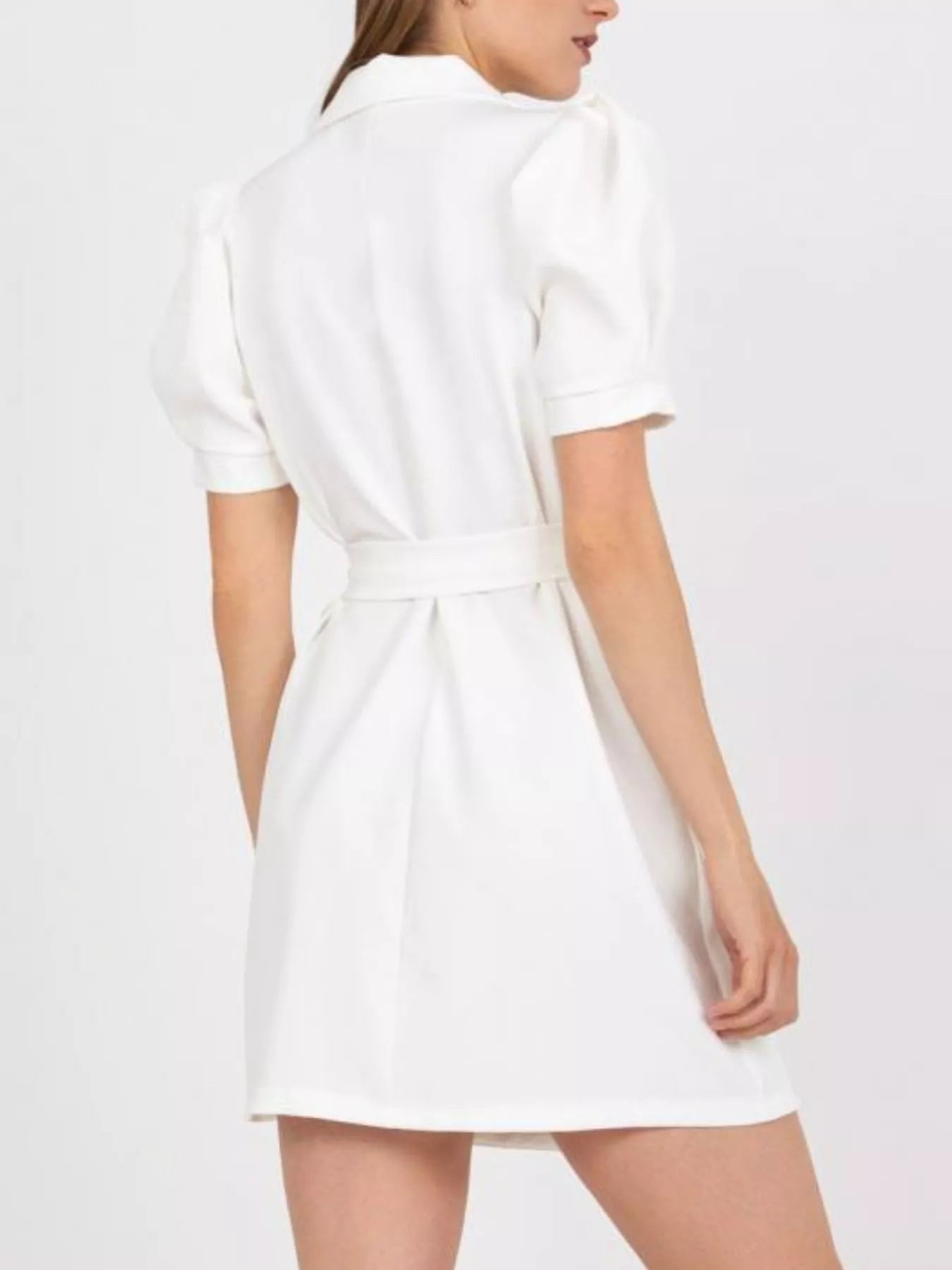 Blazer Style Tie Waist Mini Dress