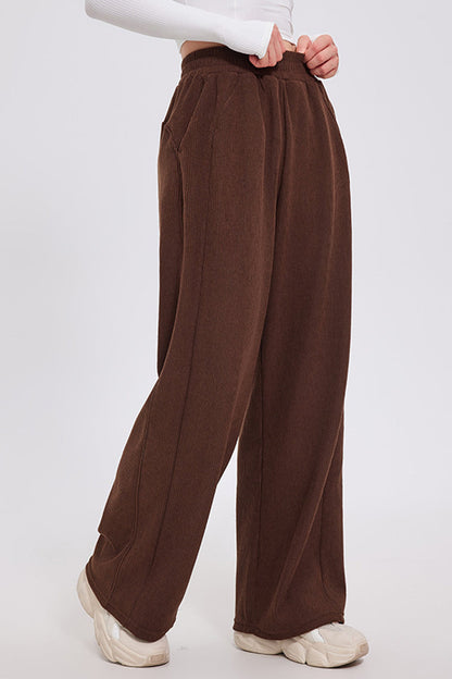 Blue Zone Planet | Basic Bae Elastic Waist Wide Leg Pants