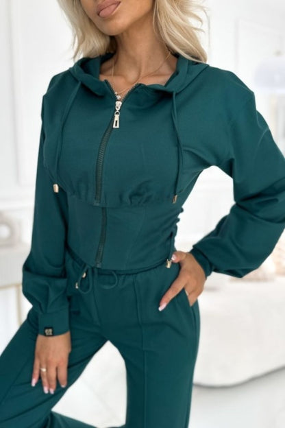 Ensemble de survêtement 2 pièces à jambes larges pour femme