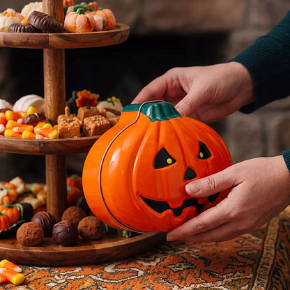 Decorative Pumpkin-Shaped Halloween Storage Box